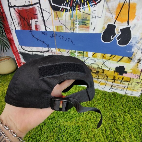 'Rothco' military utility black strapback cap - Picture 2 of 3